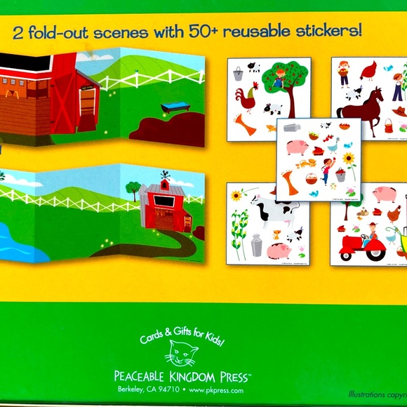 The Little Farm Reusable Sticker Fun & Activity Tote - Picture 3 of 3